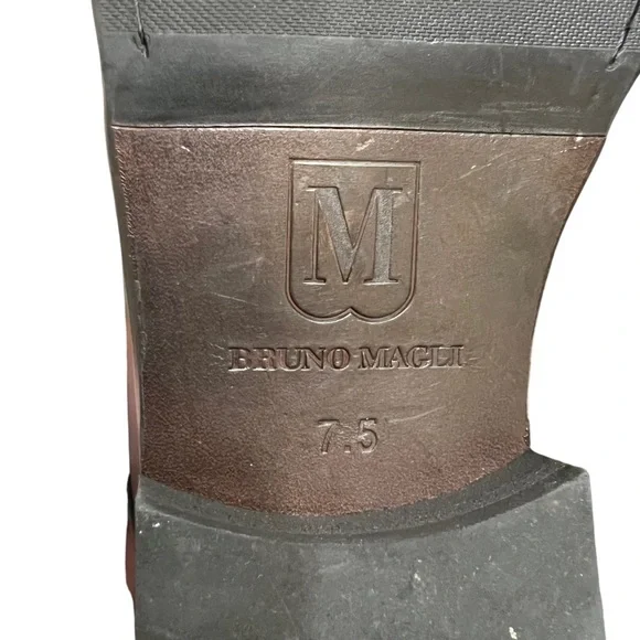 Bruno Magli Lace Up Leather Oxford Dress Shoes Black Men's Size 7.5 - Picture 9 of 10